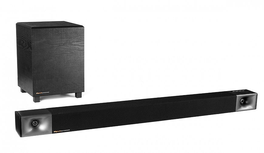 Soundbar med Klipsch Cinema 400 trådlös subwoofer