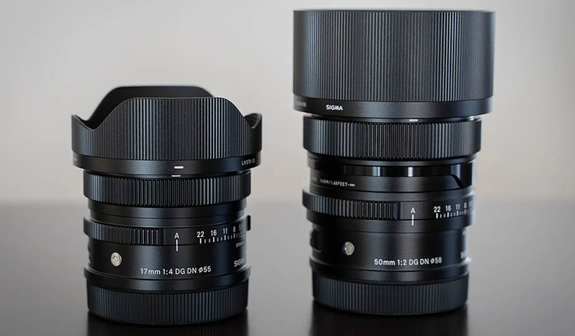 Sigma 17 mm F4 DG DN och 50 mm F2 DG DN fullformats E- och L-fattningsobjektiv presenterades