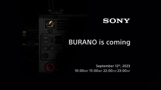 Sony Burano biokamera kommer att presenteras den 12 september