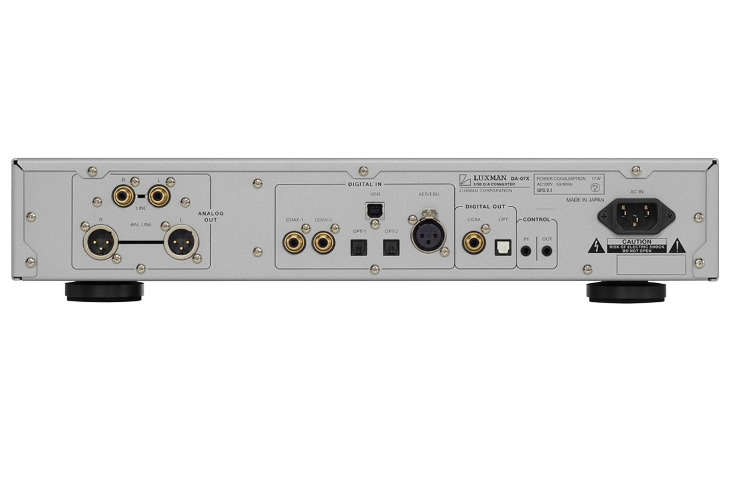 Luxman DA-07X Bakpanel